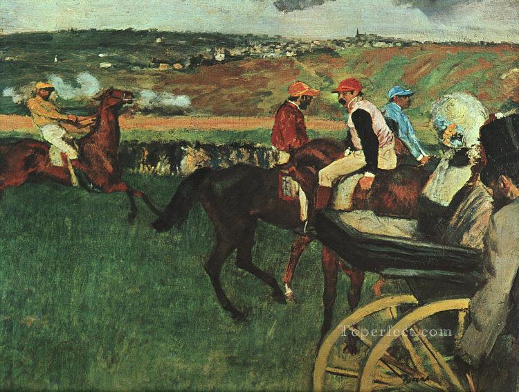 At the Races Edgar Degas Oil Paintings